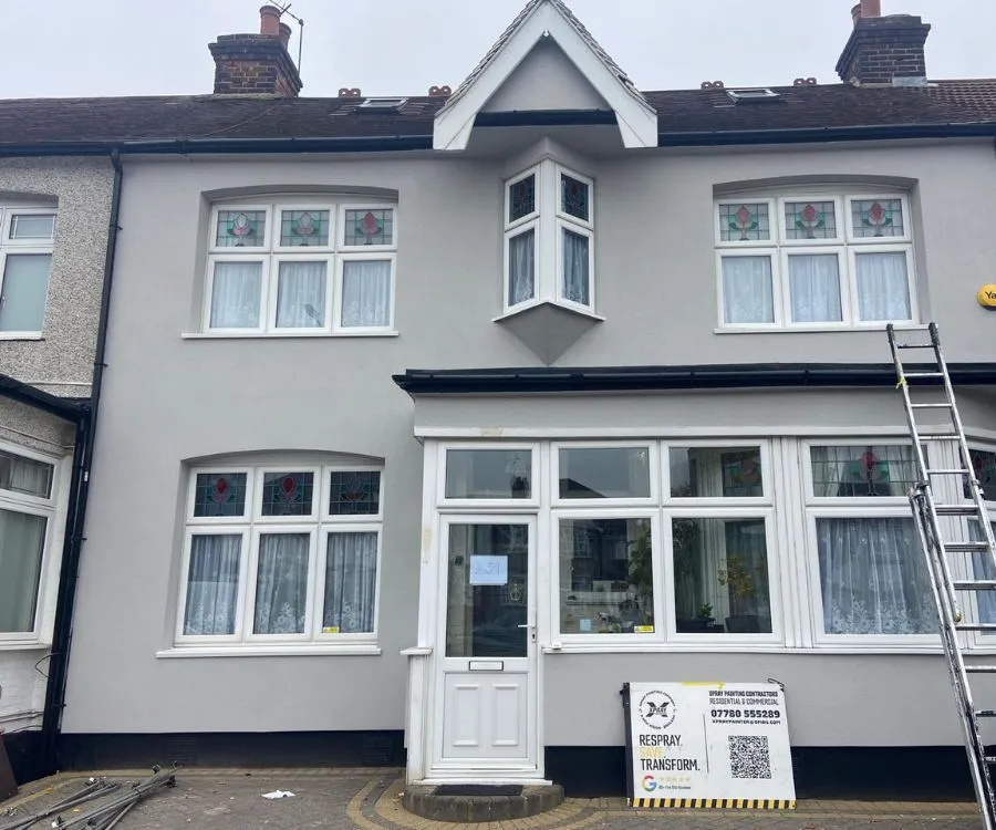 UPVC before spraying